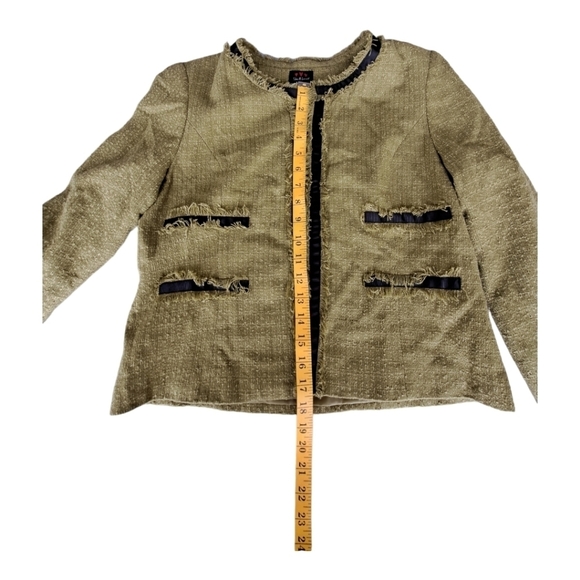 Jules & Leopold women's jacket green tweed womens size 8 blazer - Picture 14 of 16